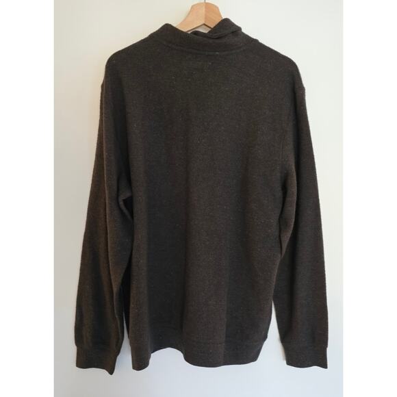 Free Assembly Men's Jacquard Rib Shawl Collar Pullover Black / Brown Size L NWT - Picture 14 of 14